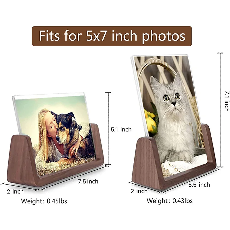 Factory selling various sizes of acrylic transparent acrylic block frame custom souvenir gift