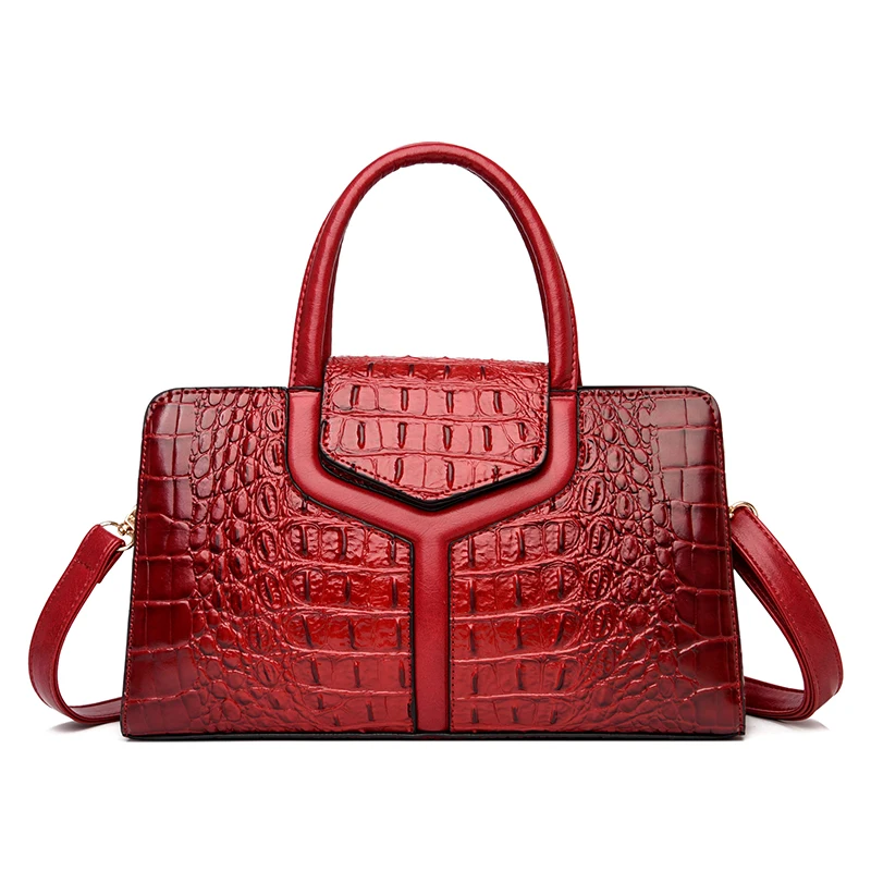 new luxury style crocodile handbag for woman designer pu leather crossbody handbags for women