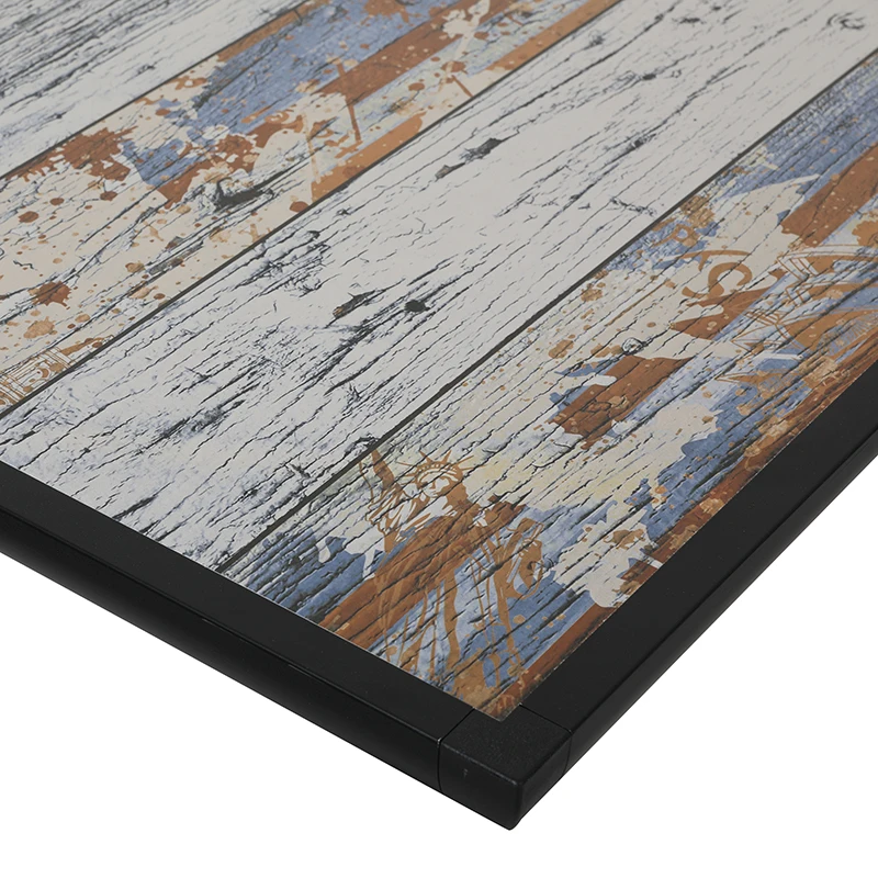 Morden french outdoor hotel pool table aluminum square folding table outdoor restaurant tea tables