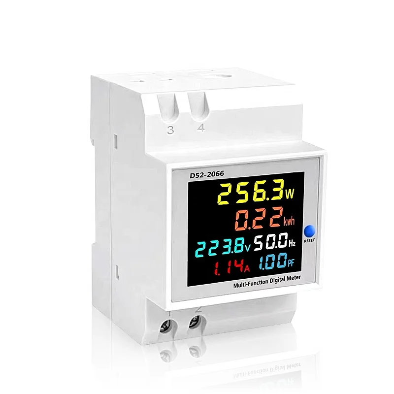6IN1 din rail AC monitor smart kilowatt-hour meter