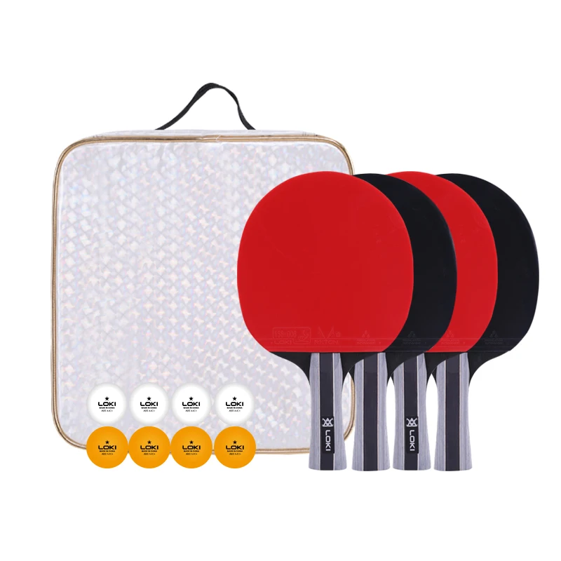Loki net containing table tennis set with racket pingpong set