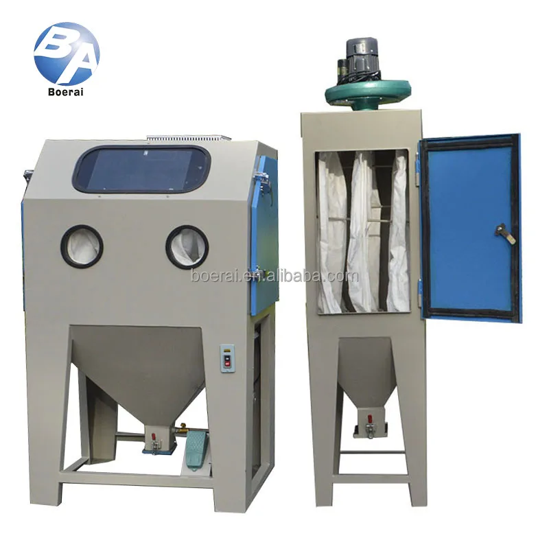 equipment  CE compliant / Sand blasting machine with vacuum dust collector