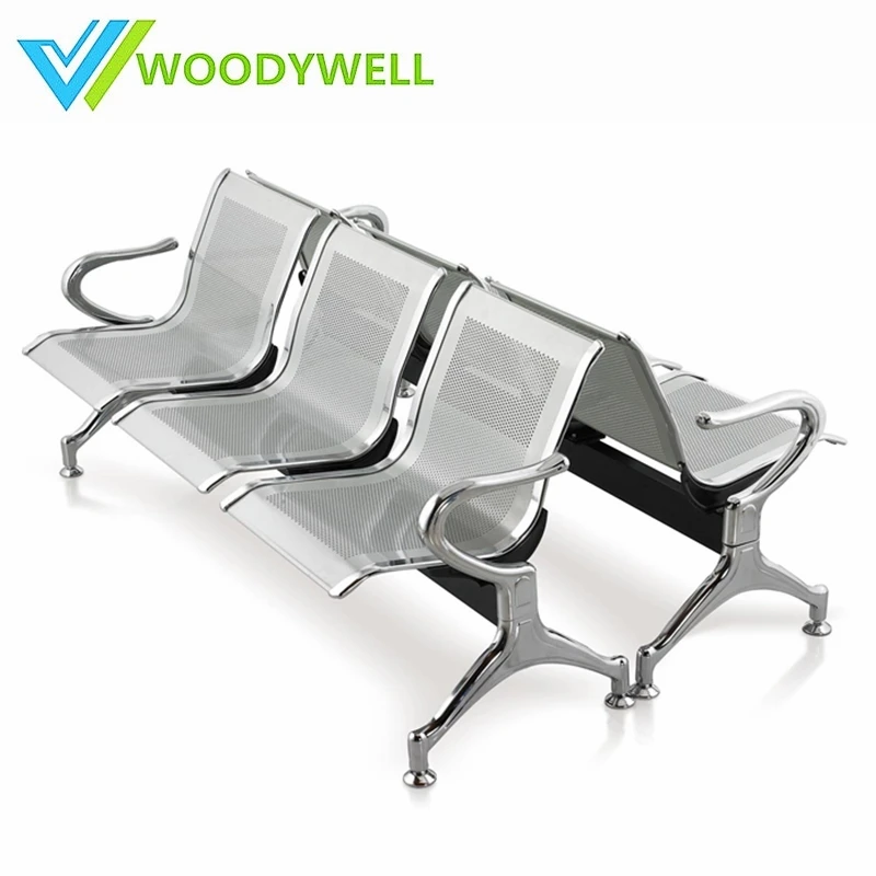 3 Seater Waiting Chair Public Airport Waiting Bench Hospital Waiting Sofa Steel Chair