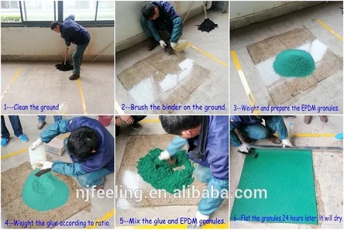 Полиуретановый клей для смешивания резиновых гранул из крошки epdm покрытия спортивных NFL-P-2312146