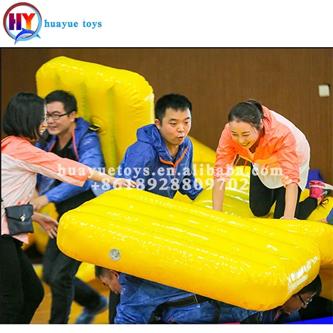 Team Building Event Inflatable Jumping Sausages Bouncy Sausage Racing Walking Tube