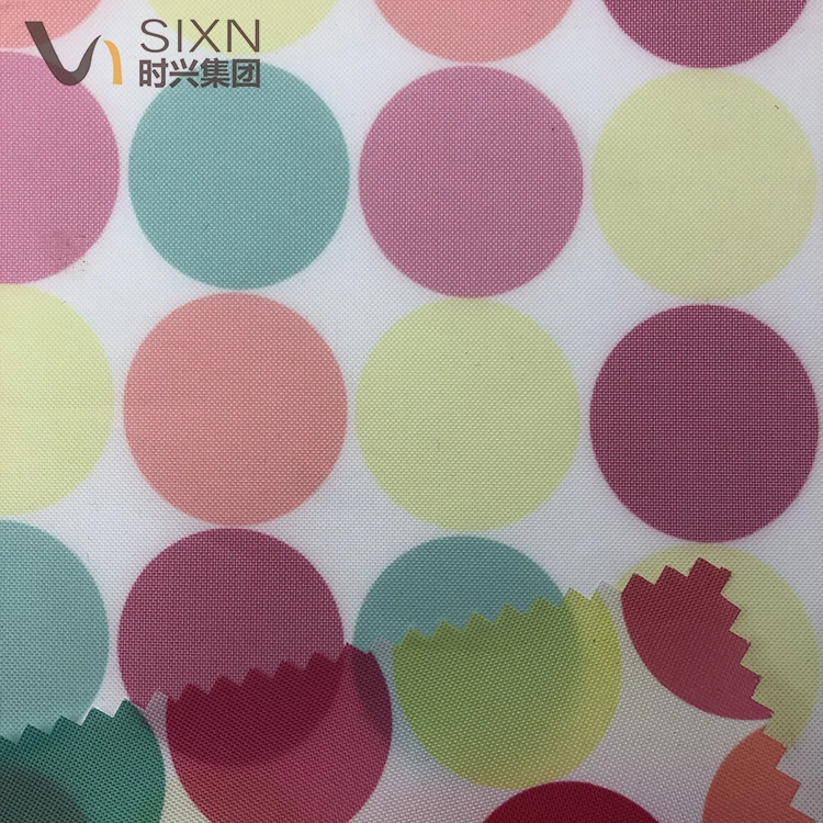 100% Polyester 200D Oxford FDY Woven WR PU Coating WP 950mm Waterproof Digital Print Fabric For Luggage