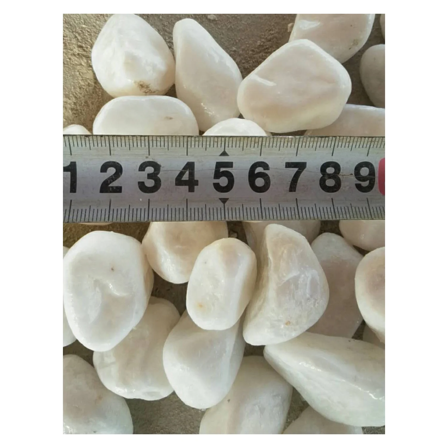 Wholesale Machine Making Pebbles Snow White River Rocks For Garden Decoration