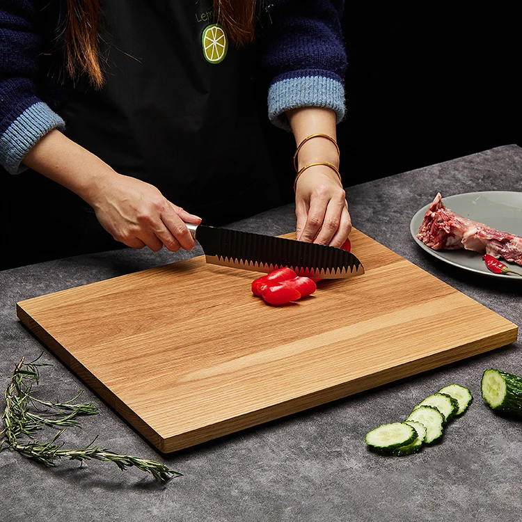 Wholesale Handmade Large Natural White Oak Wood Blank Chopping Cutting Board