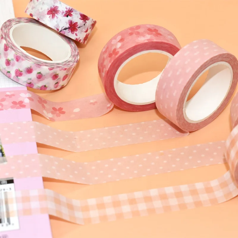 Wholesale Custom Make Eco Friendly Masking Washi Tape Cute Wide Kawaii