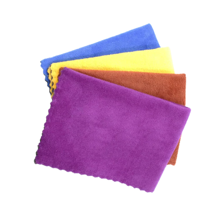 Yellow Green  Private Label Embroidered Logo Professional Microfiber Car Clean Frottee Towel