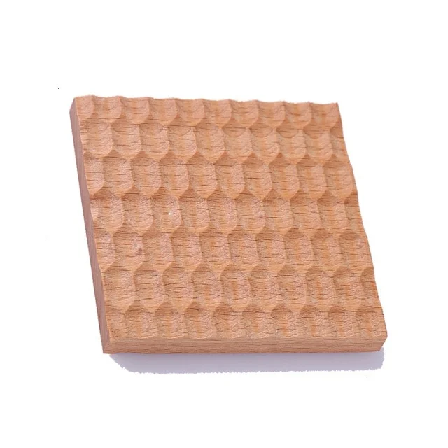 ins Nordic solid wood creative coaster, beech table hot insulation table mat