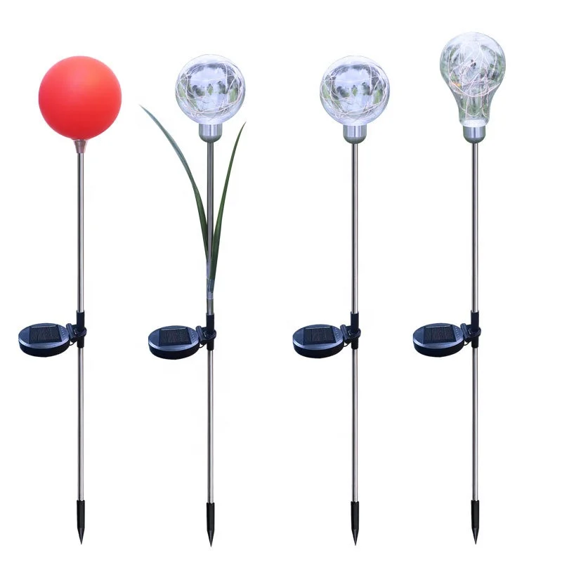 Howlighting Solar ball copper wire lamp outdoor waterproof reed lamp grass decoration lawn garden decorative lights