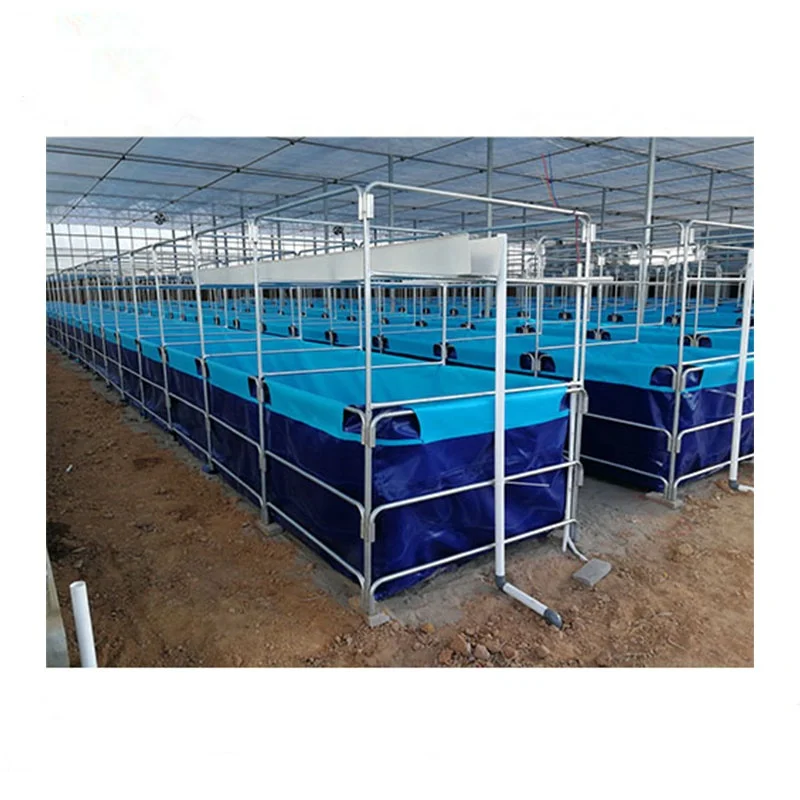 Складной резервуар для креветок для крытой креветочной фермы Biofloc, автоматические резервуары для гидропоники