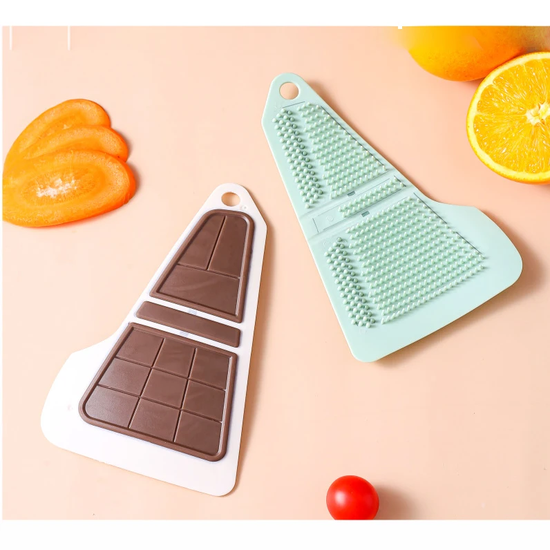 Rubber Cleaning Brushes Soft Silicone Dish washing Sponge Fruit Vegetable Cleaning Brush Pot Cleaner Scouring Pads For Kitchen