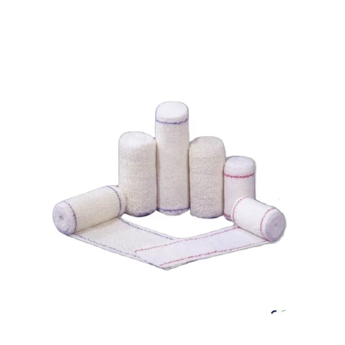 Factory Direct Sale Medical 100% Cotton Elastic Crepe Bandage For Wound Care Dressing