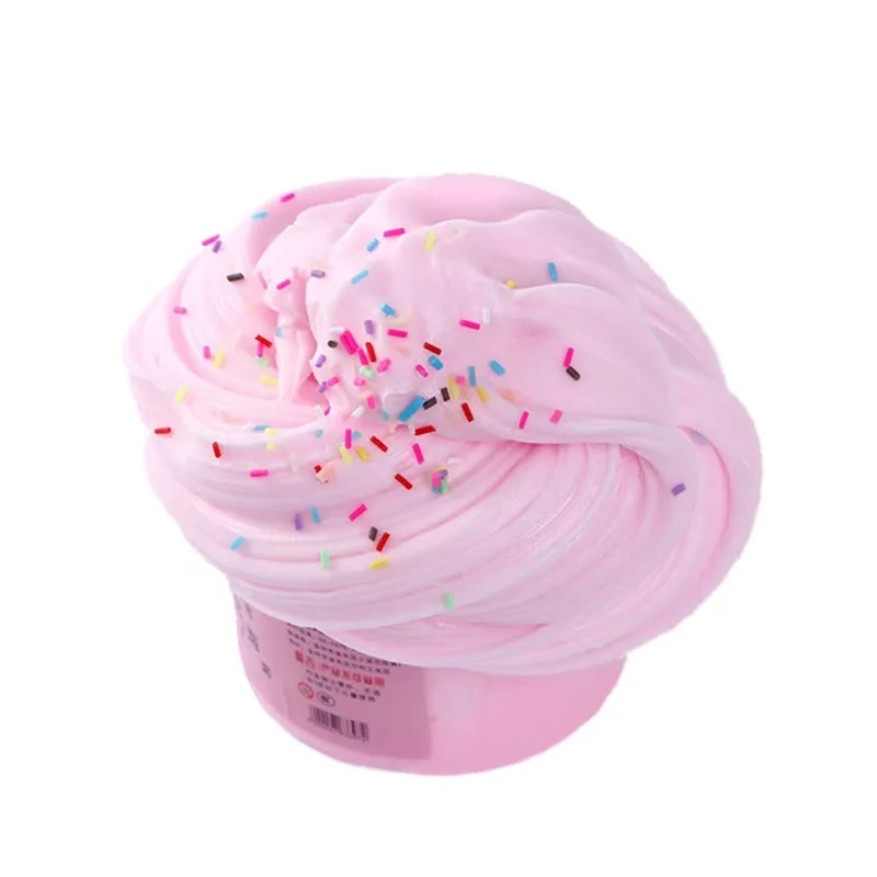 Slime Suppliers Crystal Clear Slime Gradient Transparent Crystal Mud Non-Stick Fluffy Slime