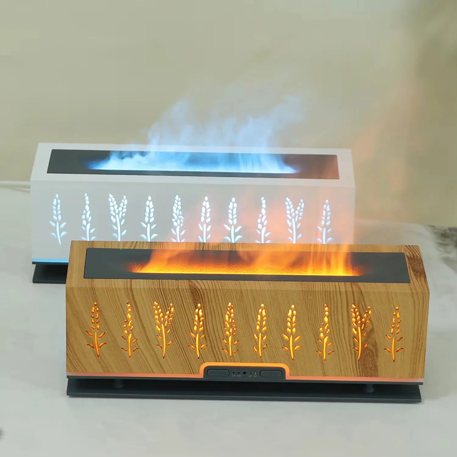 New Desktop Super Strong Portable 200ml Fire Flame humidifier Aroma Diffuser For Home Office And Decoration
