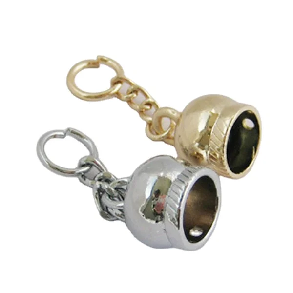 High quality metal tassel end caps for handbag