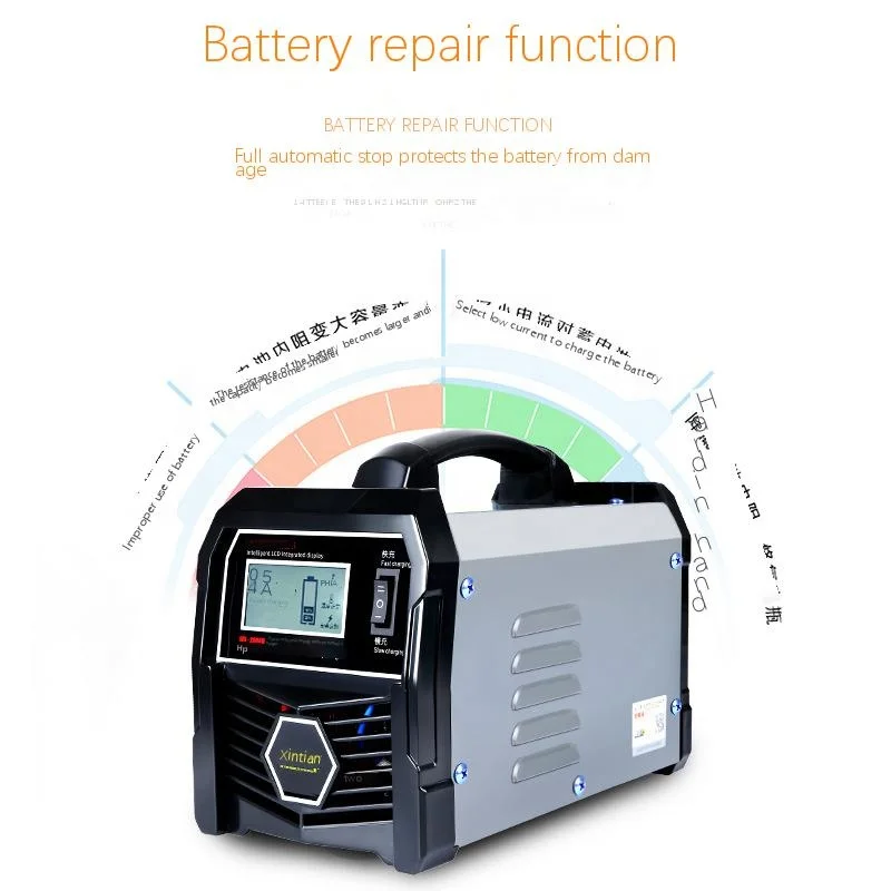 Intelligent 12V24V Automotive Battery Charger Pure Copper Fully Automatic Battery Charger Automatically Stop Pulse Maintenance!