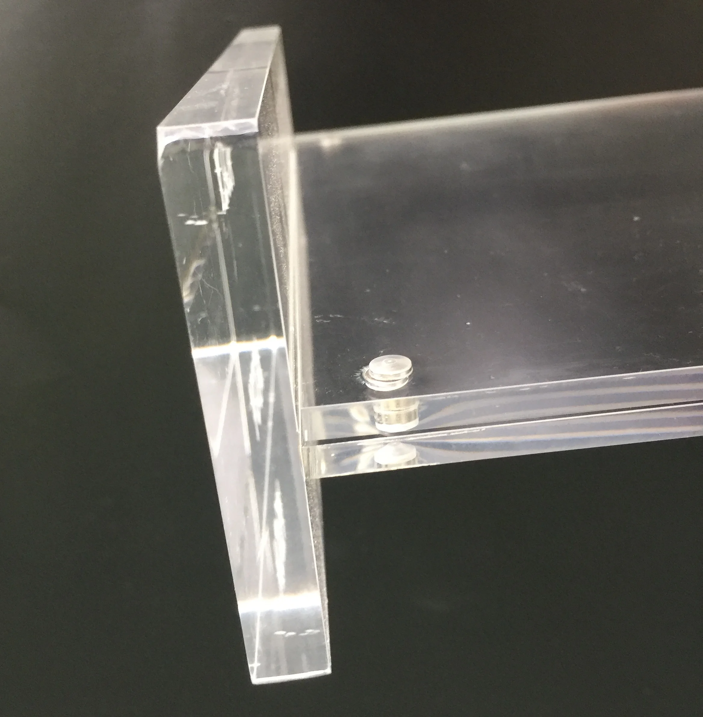 T-shape Counter Top Acrylic Menu Poster Card Brochures Advertising Leaflet Clip Holder