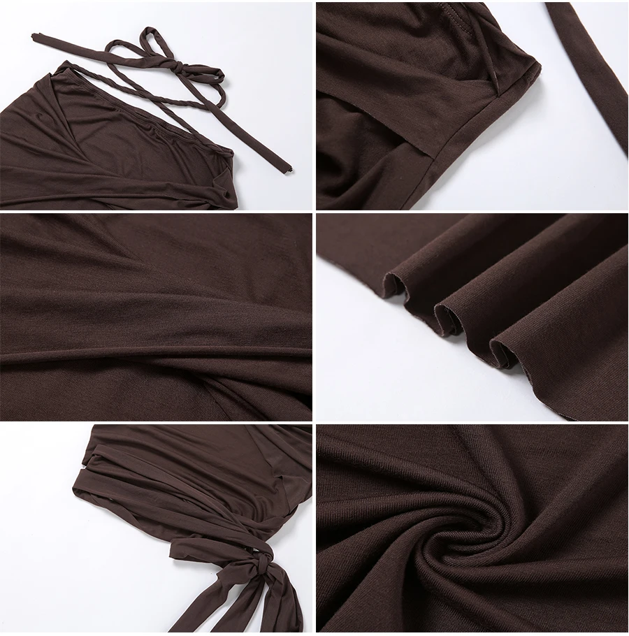  Summer Cotton Bandage Mini Skirt Pleated Sexy Party Club Lace-Up Dress Female Curvy Figure Outfits