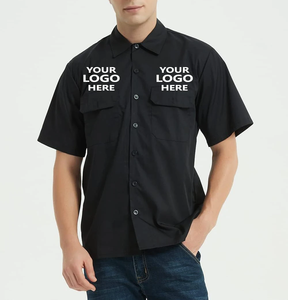 High Quality Tactical Design Security Guard Uniforms Black Set Supplier Summer Outdoor for Men Uniform Manufacturer Black Solid