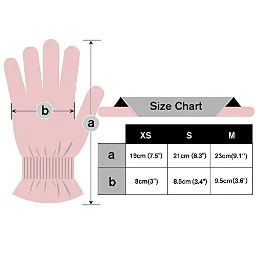 Dry Hands Hand Care Overnight Touchscreen Fingers Pink 2 Pairs Cotton Moisturizing Gloves