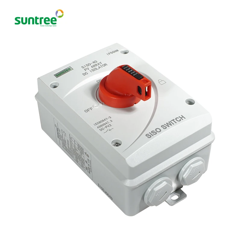 32A Isolator Rotary Switch Disconnector Solar PV DC 1000V Isolator Switch