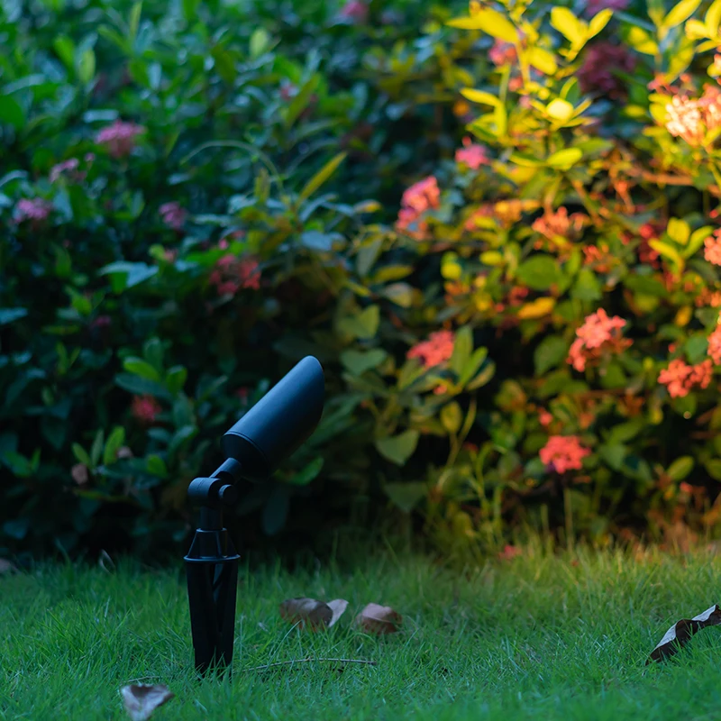 IP65 водонепроницаемая наружная светодиодная садовая литая алюминиевая стойка с шипами для газона