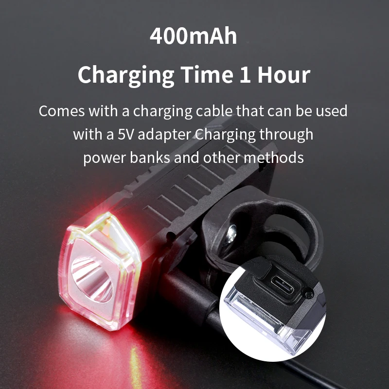 night riding led bicycle lights front and back rechargeable bike light set