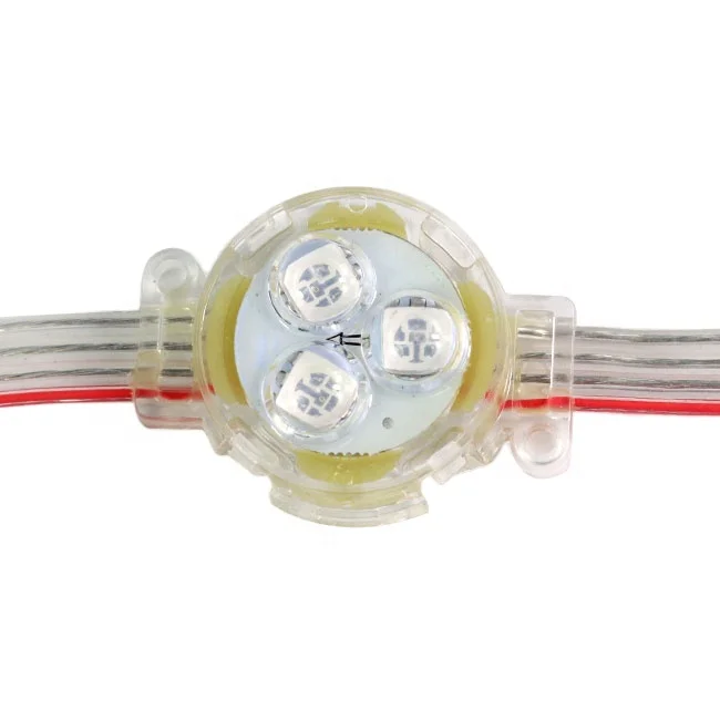 Умный пиксельный rgb-светильник ws2811 smd 3535, Рождественские огни, водонепроницаемые светодиодные точечные светильники dmx512