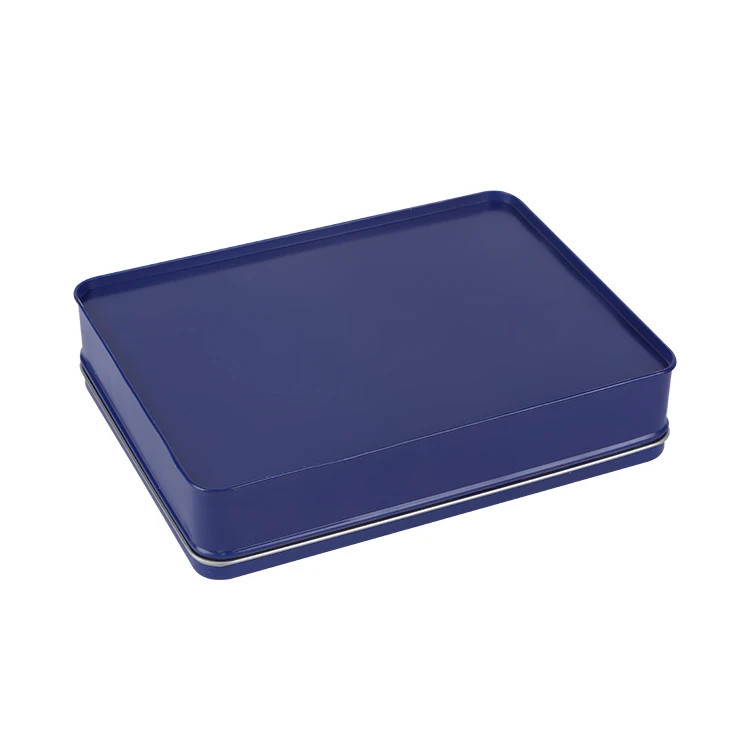 Customize custom printed tin box metal cookie tin can box jar metal cans with lids