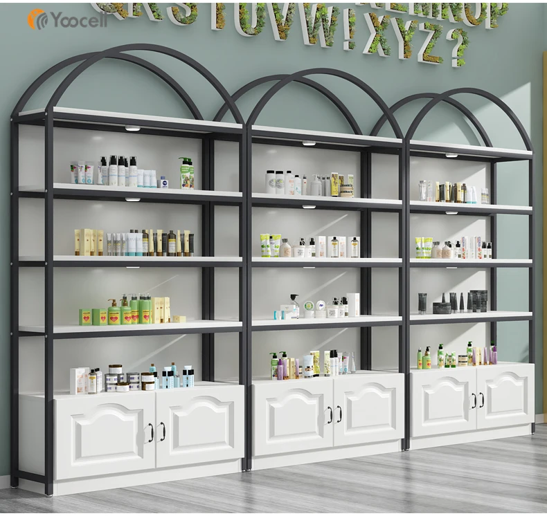  Yoocell белая цветная бутылка для шампуня продукция демонстрации косметических продуктов полка мебели салона