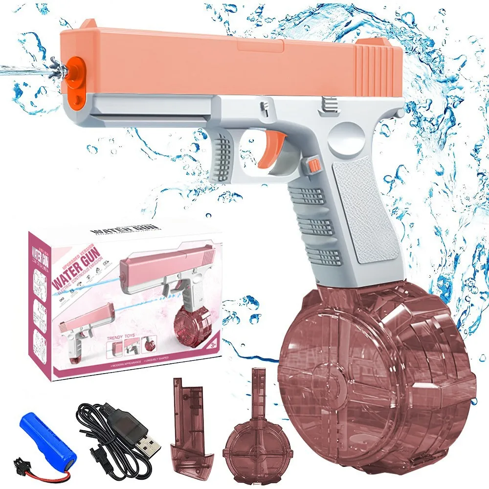 Wholesale Upgraded Waterproof Unique Strong Electric Realistic Toy Powerful Bursts Glock Water Bomb Shooting Gun For Children