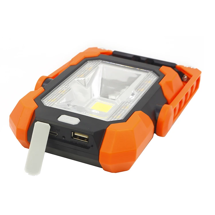 Portable Solar Waterproof Magnetic Base Foldable  USB Rechargeable Adjustable Outdoor Solar Led Inspection Mini Camping Lamp