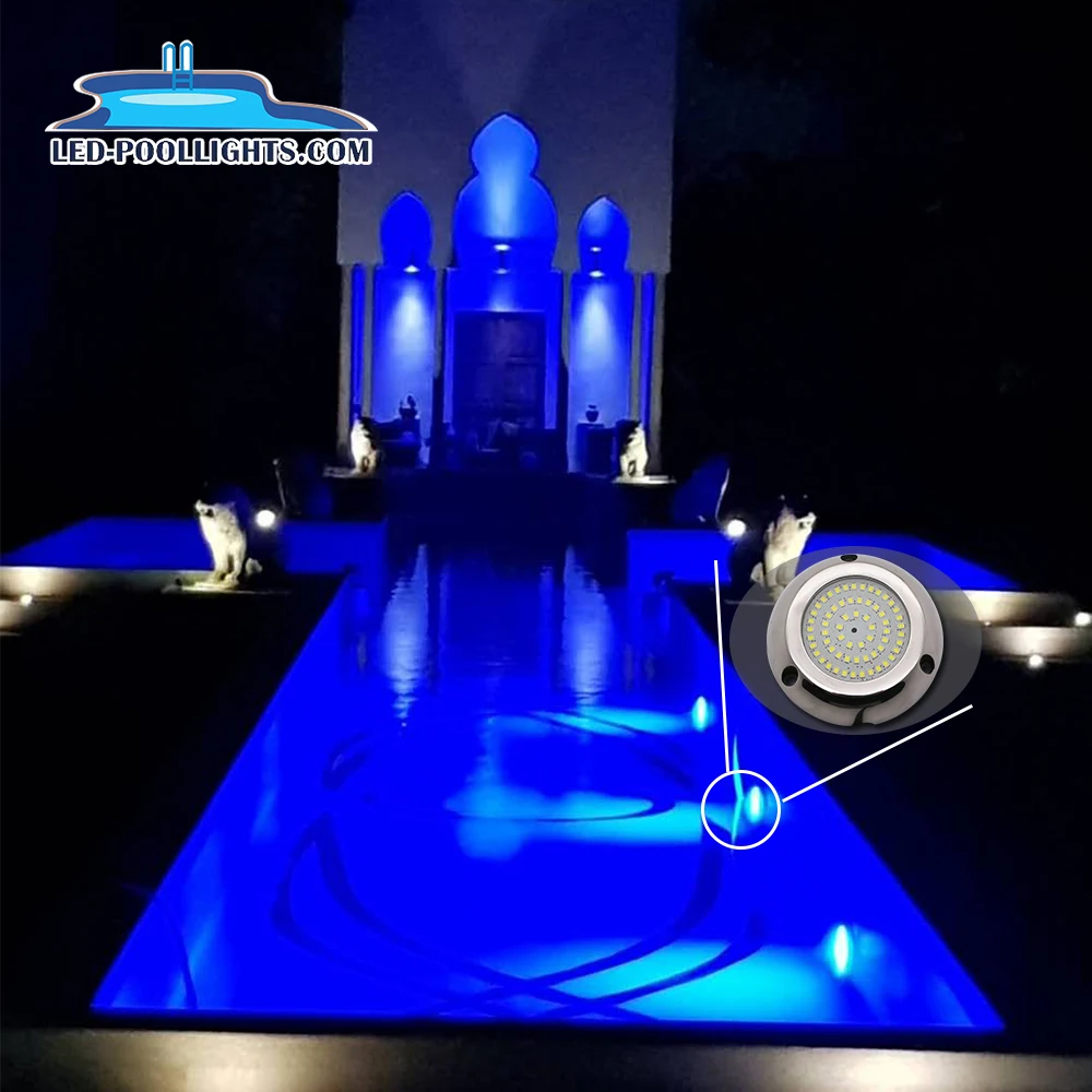 Huaxia Super Bright 18W IP68 Waterproof Boat Lights 316SS LED Underwater pool Light 12v Warm White stainless steel pool light