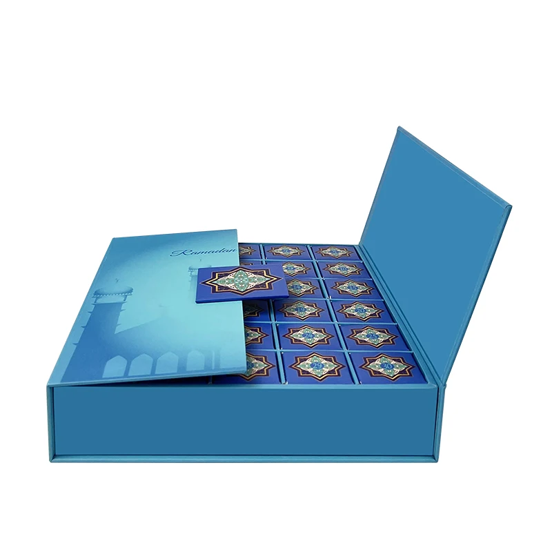 Popular Products Luxury Design Double Door Wholesale Ramadan Advent Calendar Box Crystal