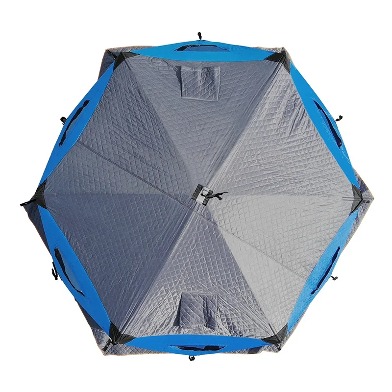 Ice Fishing Insulaited Tent Cube 5-6 Person Tents 11.5 Foot Customized Fishing Plier Outdoor Camping Family Shower Tent WFT001