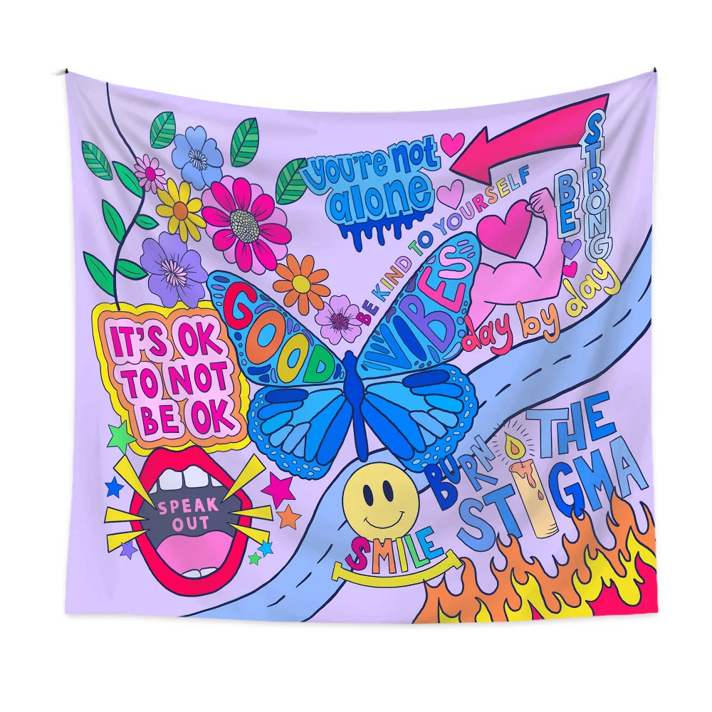 Colorful tree tapestry Bohemia cheap wall hanging tapestry