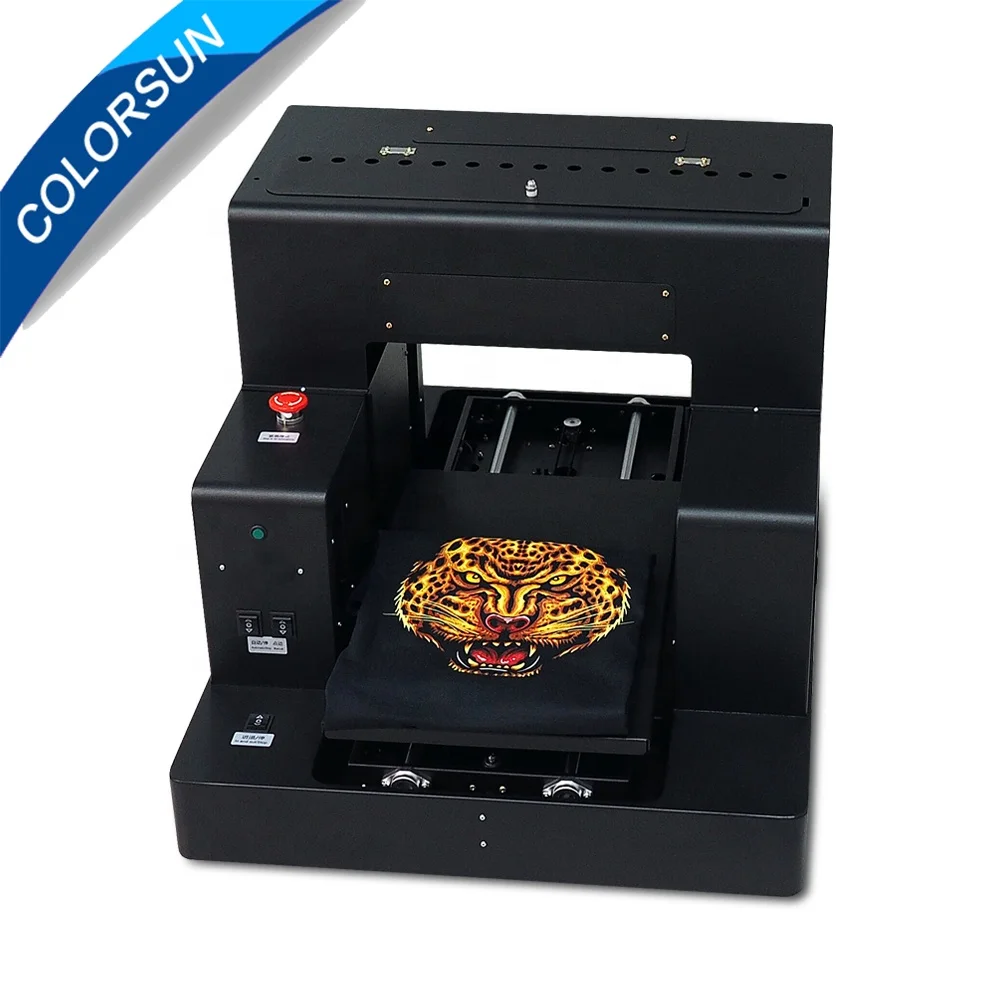 Full Automatic A3+ DTG machine Flatbed printer A3+ Tshirt printer for Epson R2000 8 colors DX5 print head fast print speed