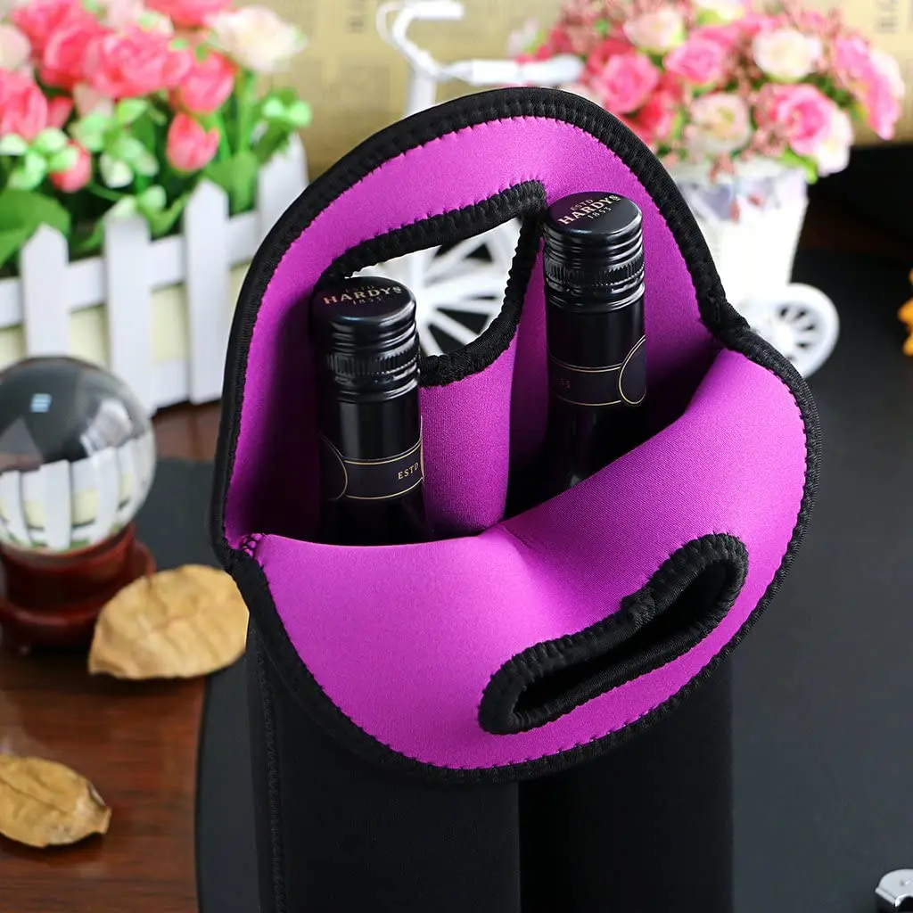 Portable Neoprene Wine Bag With Carry Handle