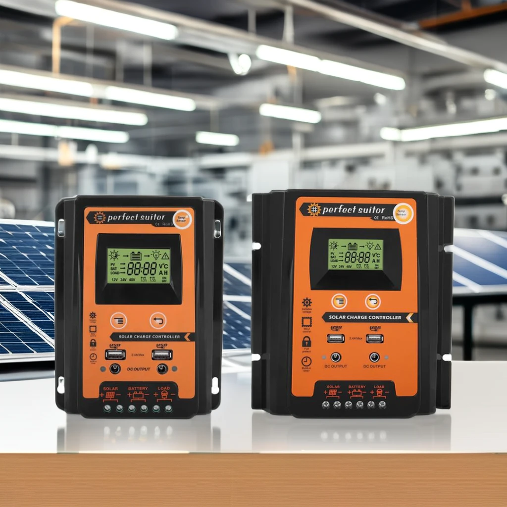 12V/24v Solar Panel Battery Controller Regulator Solar Charge Controller with Dual USB LCD Display Solar Charge Controller pwm