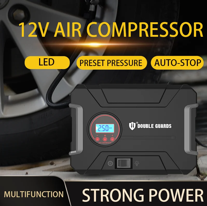 Portable Rugged Cordless Tire 220v Air Compressor Car Tyre Inflator