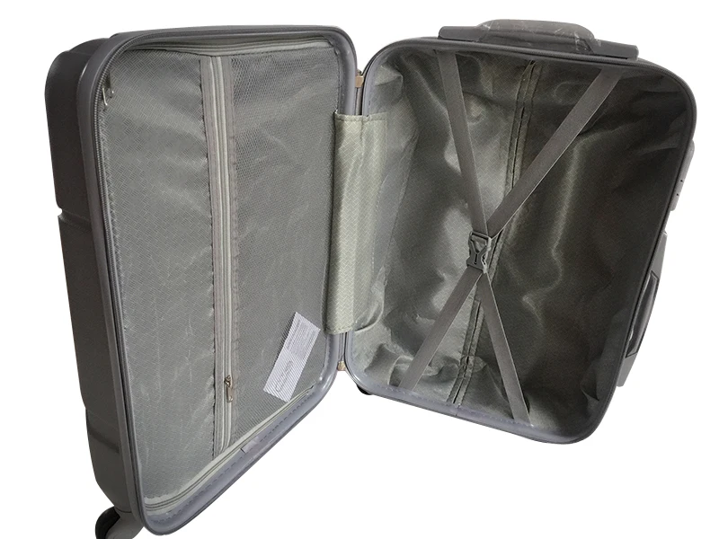 China Supplier Three Birds 3pcs 4 Spinner Wheels Abs Suitcase Trolley