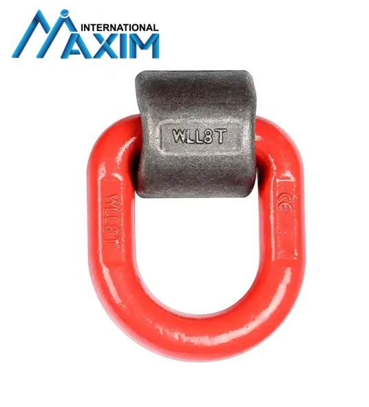 Hot Selling Alloy Steel Forged Lashing Ring Welded Grade 80 D Ring with Spring