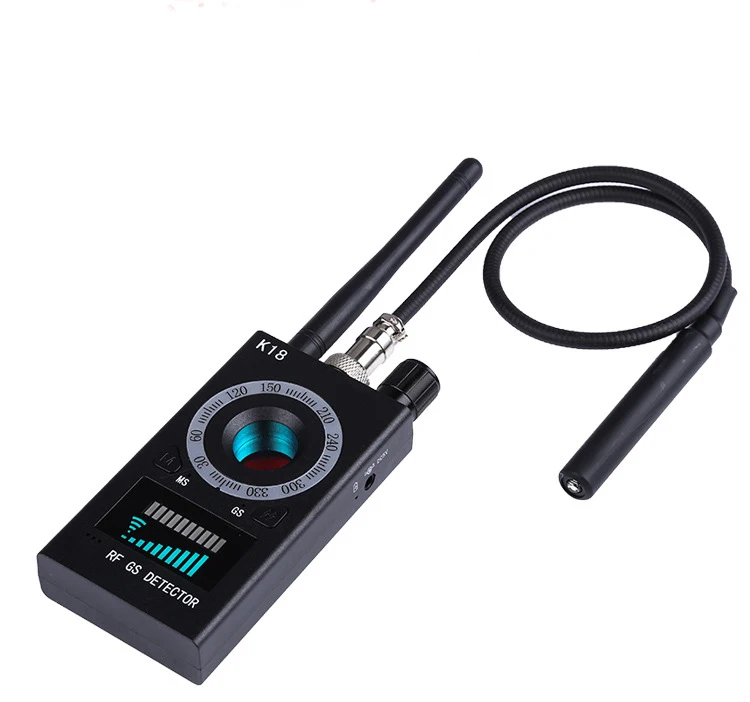K18 Wireless Spy Bug Detector, Hidden Camera Detector, GPS Tracker Finder RF Signal Detectors GSM Magnetism Detection Scanner