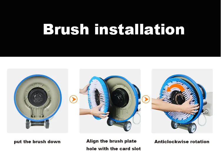 A-005 Multifunction CE/ISO approved marble floor polishing machine floor washing machine 17in factory price