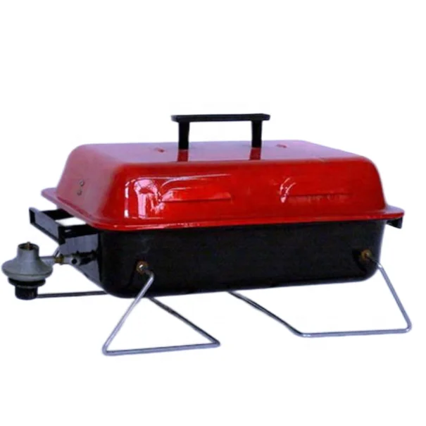Portable porcelain enameled barbecue gas grill balcony grill gas