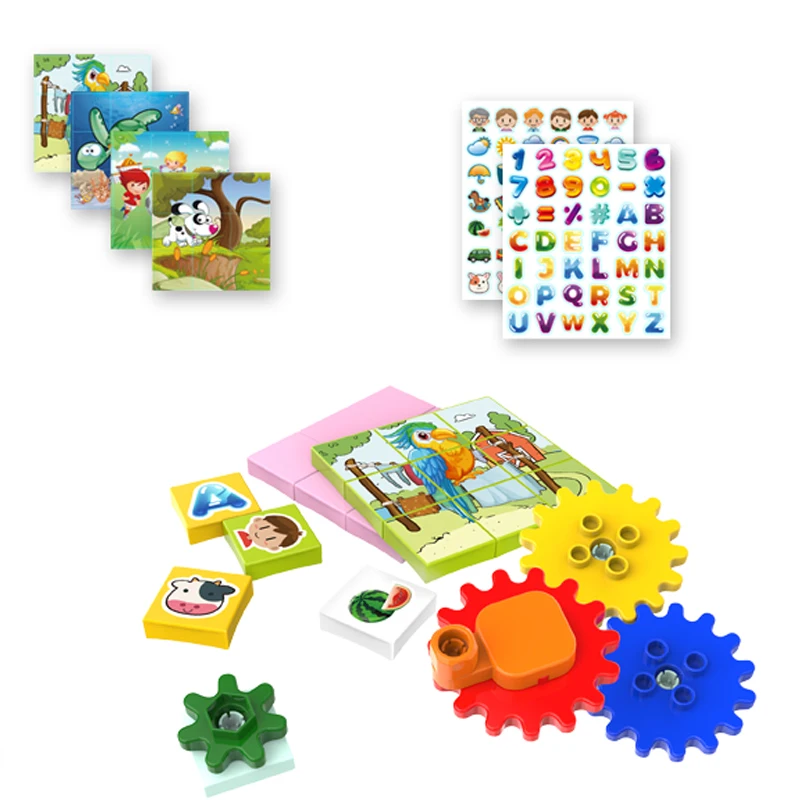 DIY Building Block Wall 164pcs DIY Assembly Brick Toy Set Educational Toys