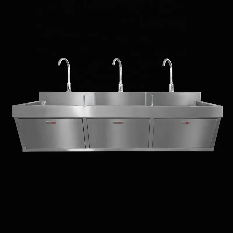 High Quality 304 Stainless Steel Sluice Sink Surgical Medical Scrub Sink For Operating Theatre
